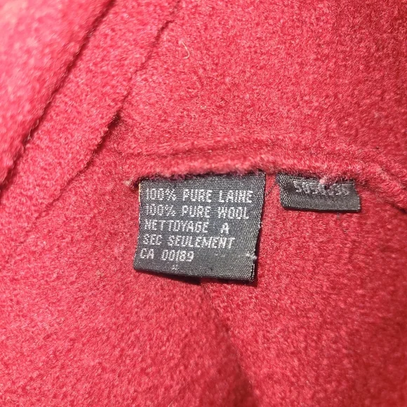 Lindor Red Sleeveless Wool Zip Up Sweater Vest M - Picture 6 of 7